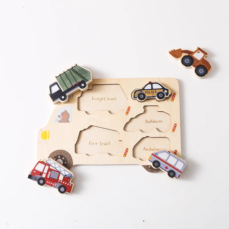 Car & Farm Animal 3D Wooden Puzzle