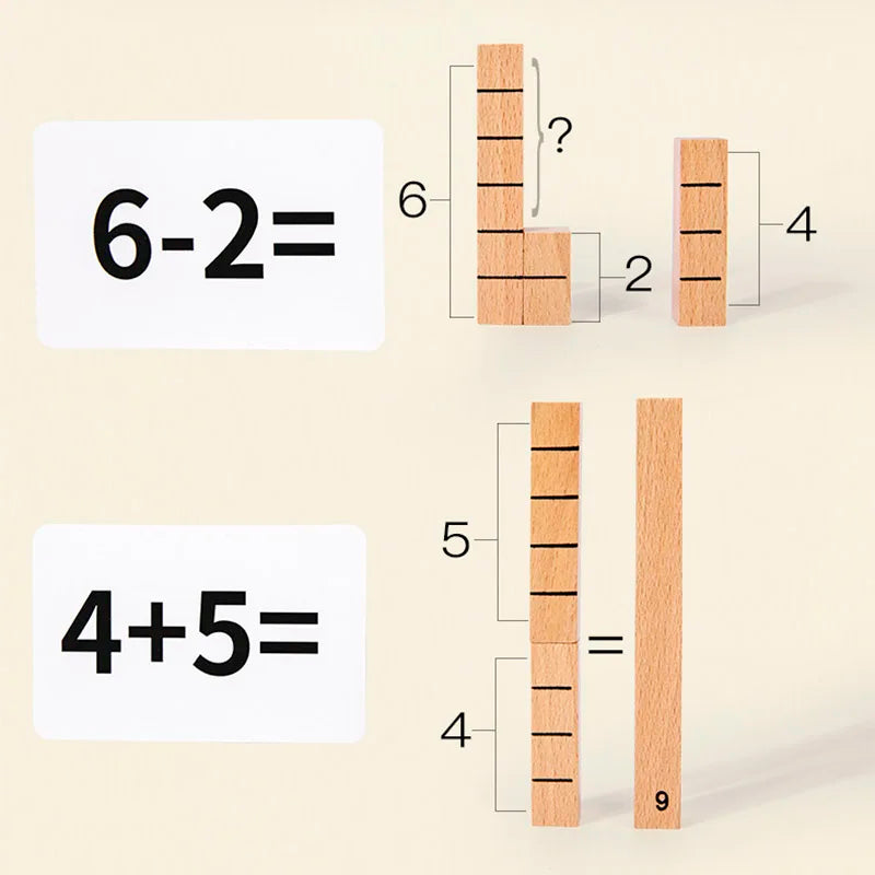 Children's Wooden Number Sticks