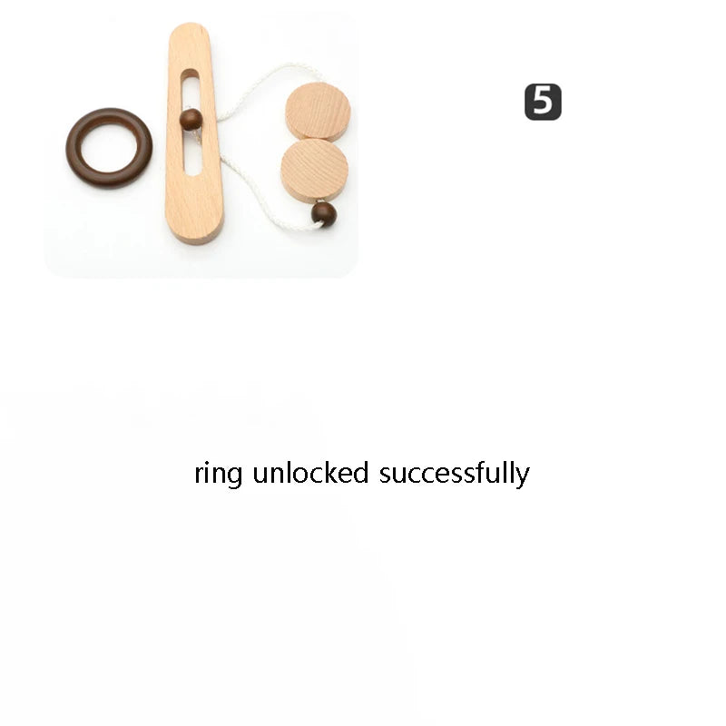 Wooden Lock Brain Teaser (IQ)