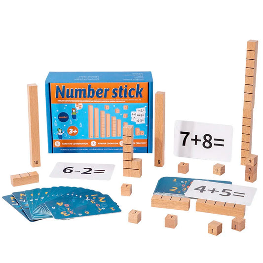 Children's Wooden Number Sticks