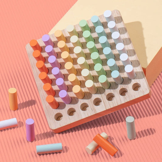 Colorful Wooden Plugboard