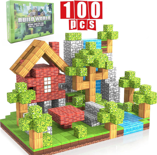100PCS Magnetic Building Blocks