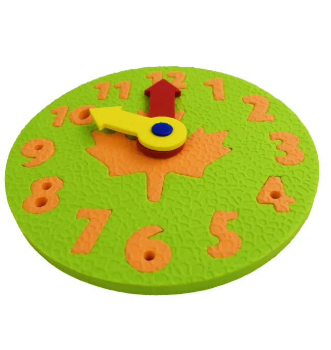 EVA Clock Puzzle Blocks for Time Learning