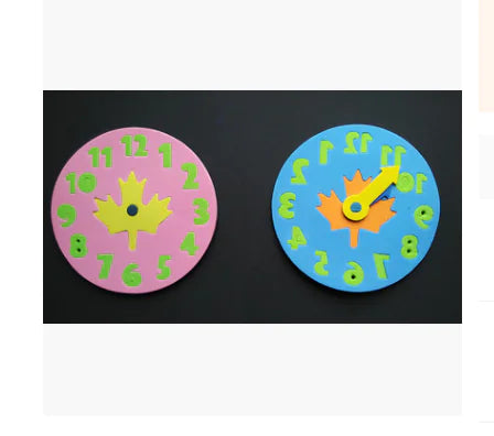 EVA Clock Puzzle Blocks for Time Learning