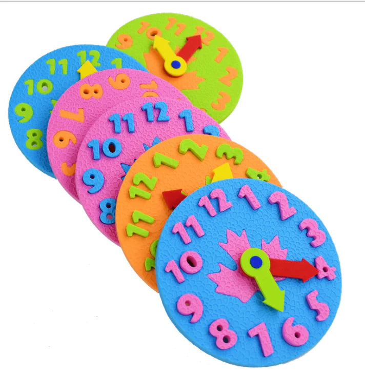 EVA Clock Puzzle Blocks for Time Learning