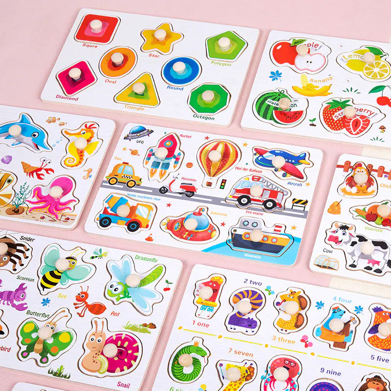 Wooden 3D Animal Puzzle Toy for Early Learning